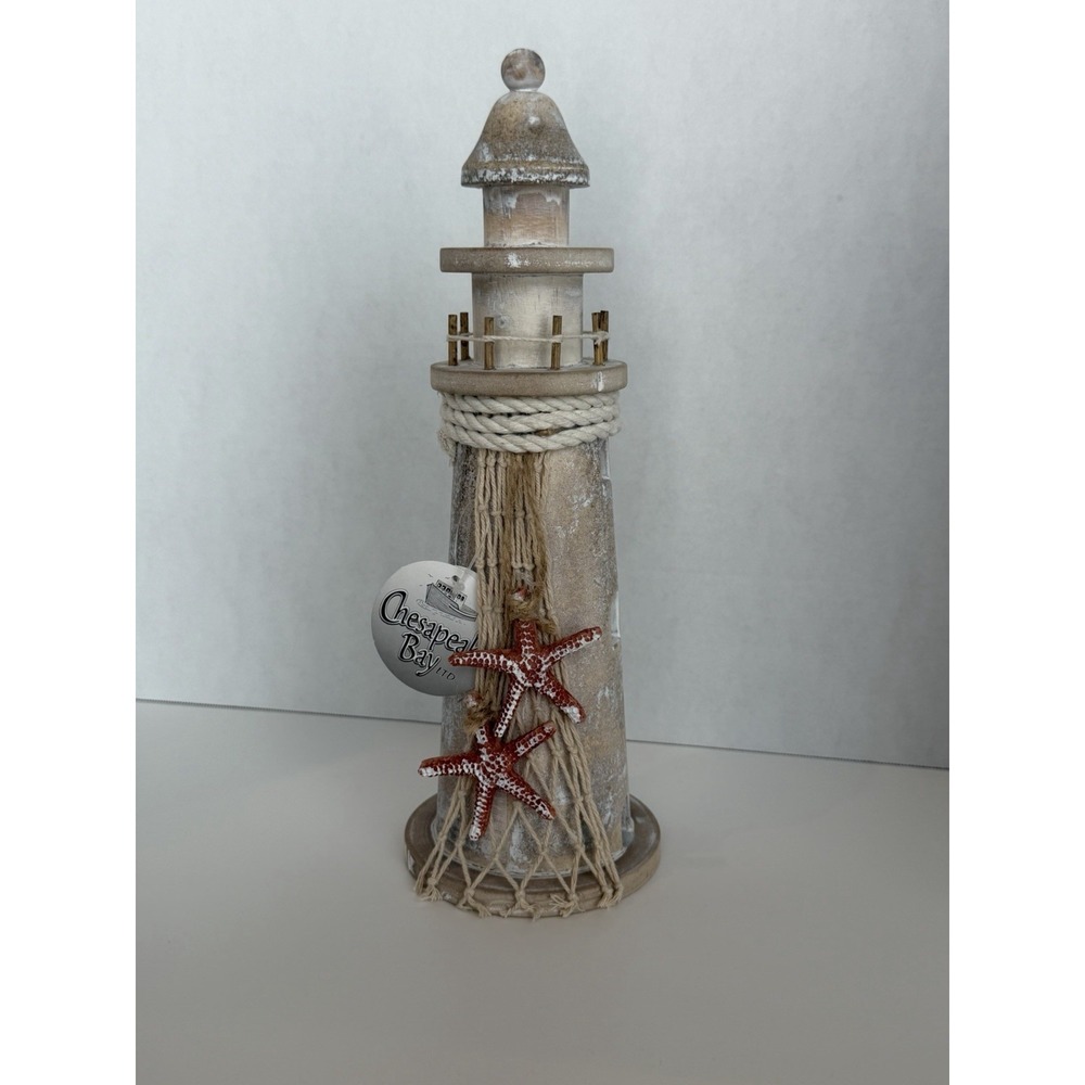 Chesapeake Bay LTD Rustic Nautical Wooden Lighthouse